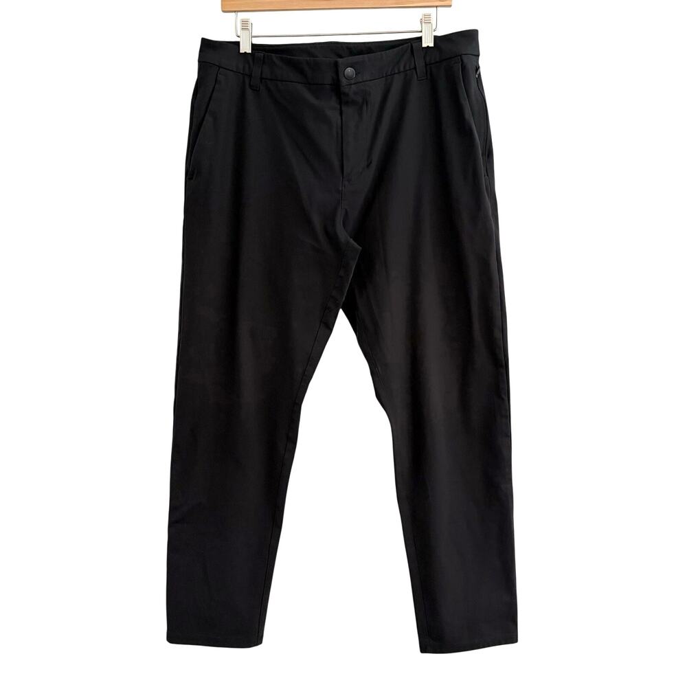 Lululemon ABC Pants Mens 34 X 28.5 Black Commission Classic Warpstreme LM5A49S